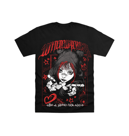 Black Printed T-shirt Back