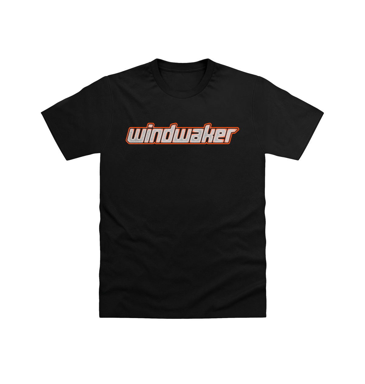 Black Printed T-shirt Front