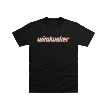 Black Printed T-shirt Front