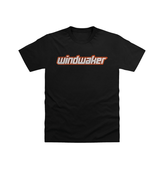 Black Printed T-shirt Front