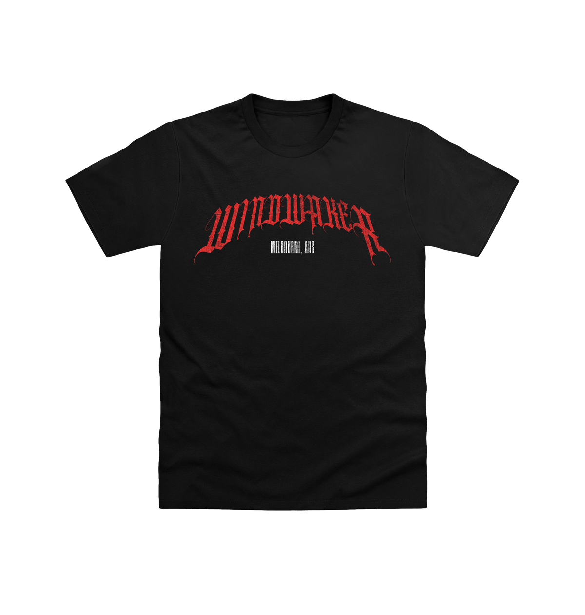 Black Printed T-shirt Front