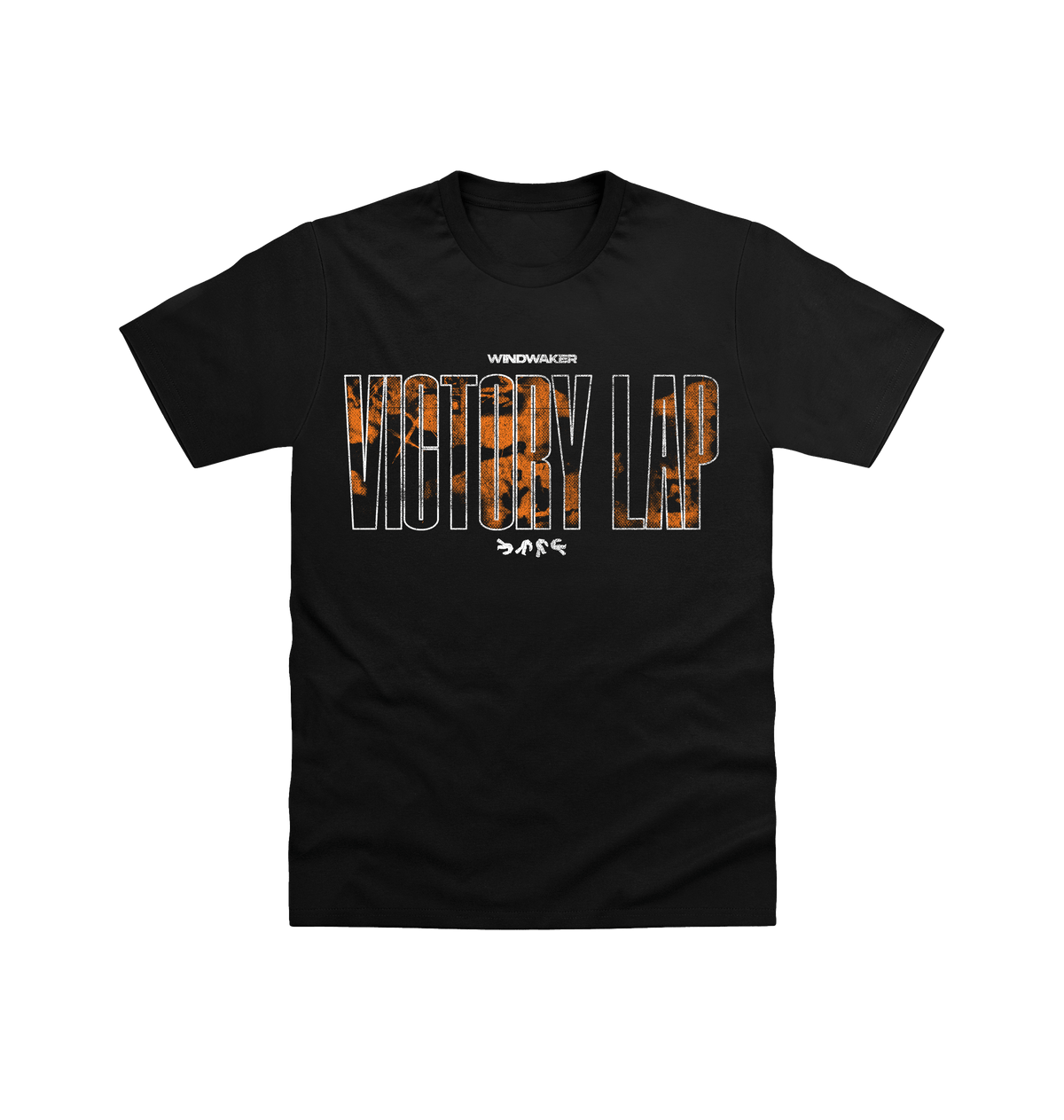Black Printed T-shirt Front